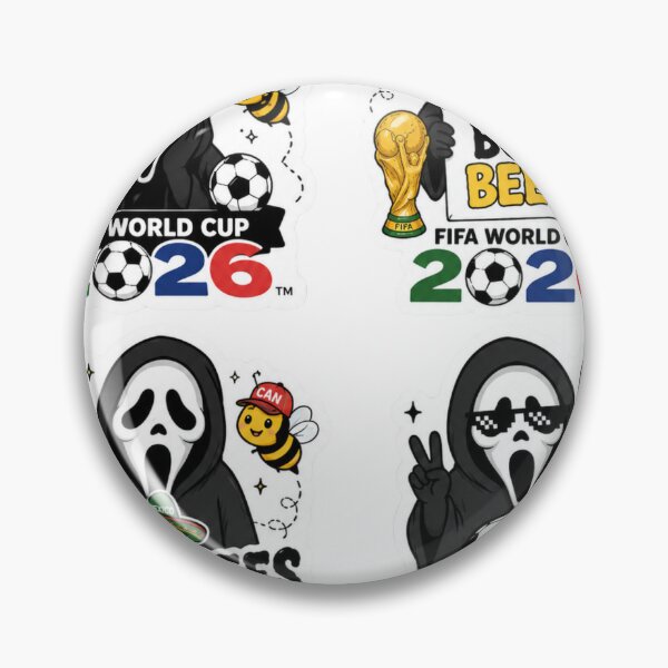 Item preview, Ghostface Meets World Cup 2026! ⚽? Custom "Boo Bees" & Soccer Horror Stickers ! Ghostface Scream Horror Sticker Pack - FIFA World Cup 2026 & Funny Boo Bees Edition designed and sold by Ulikedigital14.