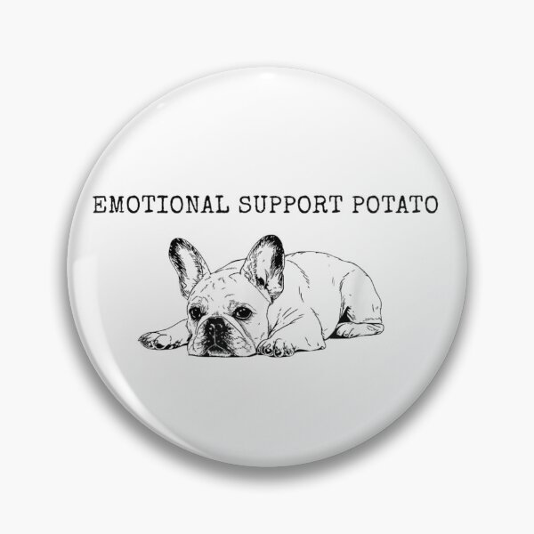 Item preview, Emotional Support Potato Cute French Bulldog Puppy Puppy Lying Down Sketch designed and sold by PhocoNibict.