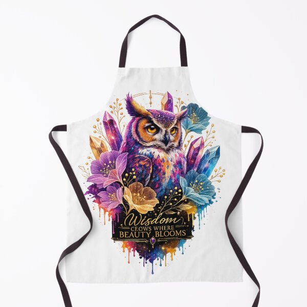 Item preview, Colorful Owl Crystal Flowers  designed and sold by DesignByKhayal.