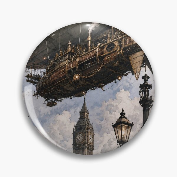 Item preview, Airship over London designed and sold by Island Art Studios.