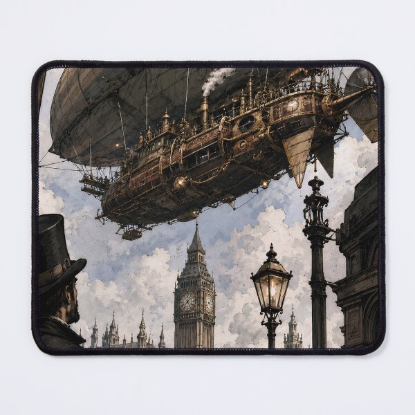 Item preview, Airship over London designed and sold by Island Art Studios.