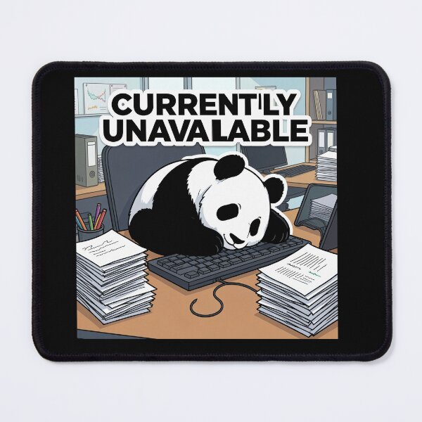 Item preview, Panda Burnout – Corporate Exhaustion Meme Sticker designed and sold by SoftAuraStudi0.