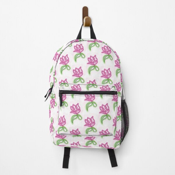 Item preview, Cute minimalist girls aesthetic vintage doodle art of pink floral pattern design  designed and sold by Shukasya-Arts.