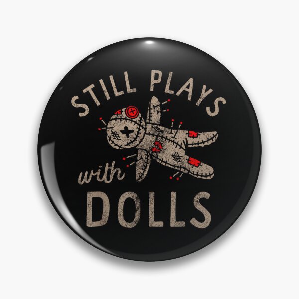 Item preview, Still Plays With Dolls Funny Voodoo Doll Horror Goth Pastel Gothic designed and sold by RuperDelois.