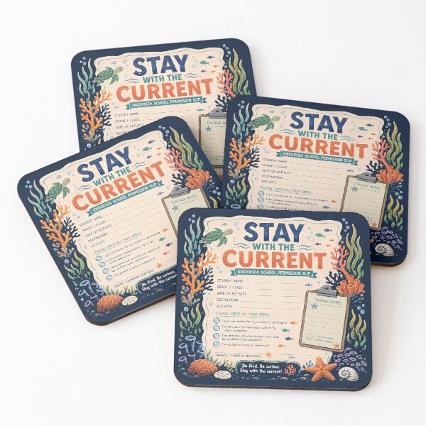 Item preview, Reef School Permission Slip designed and sold by agearb.