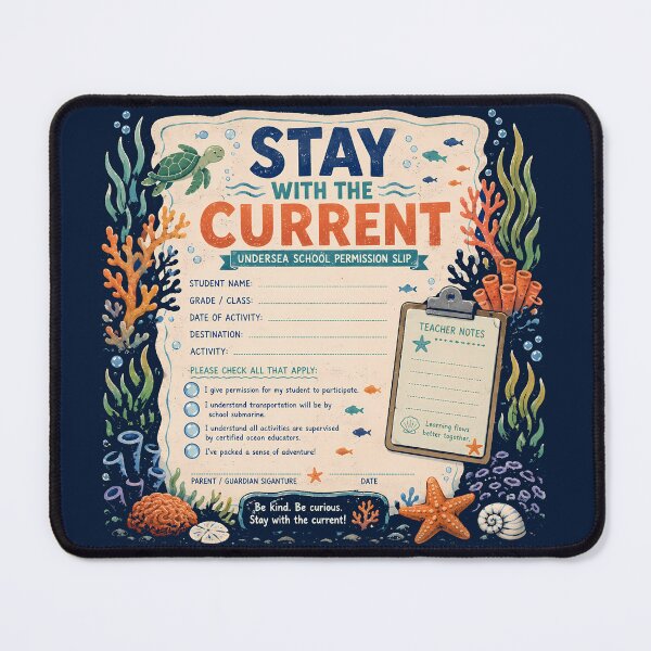 Item preview, Reef School Permission Slip designed and sold by agearb.
