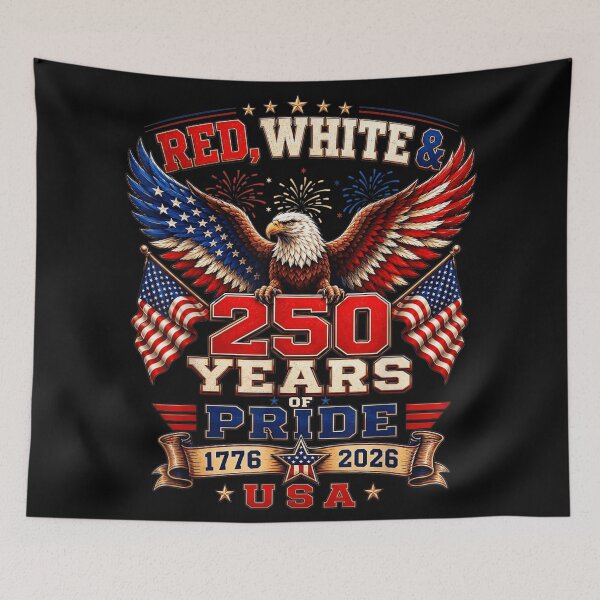 Item preview, Red White And 250 Years Of Pride USA 1776 To 2026 Patriotic designed and sold by RuperDelois.