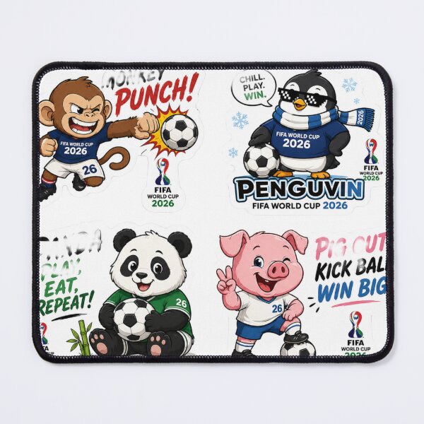 Item preview, Meet the Cutest World Cup Squad! ⚽???????? ! 2026 FIFA World Cup Inspired Cute Animal Characters | Penguvin, Soccer Pig & More! designed and sold by Ulikedigital14.