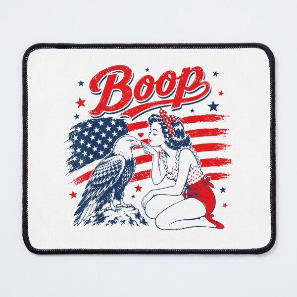 Item preview, Boop American Flag Eagle Pinup Girl Patriotic Vintage Retro Fourth Of July designed and sold by RuperDelois.