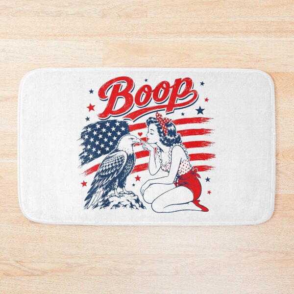 Item preview, Boop American Flag Eagle Pinup Girl Patriotic Vintage Retro Fourth Of July designed and sold by RuperDelois.