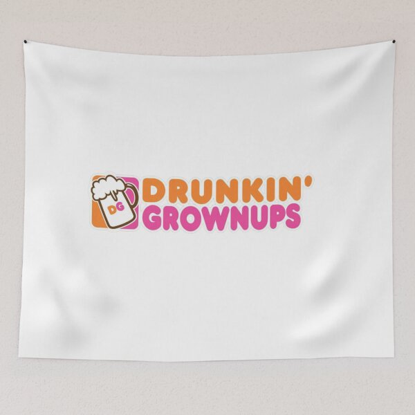 Item preview, Drunkin Grownups Funny Parody Coffee designed and sold by AllanKexiono.