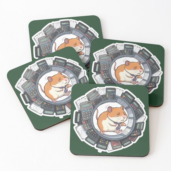 Item preview, Funny Hamster Office Meme Sticker designed and sold by SoftAuraStudi0.