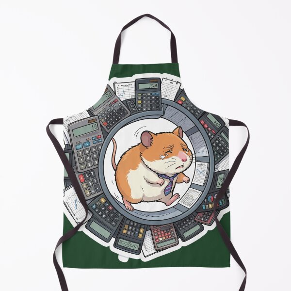 Item preview, Funny Hamster Office Meme Sticker designed and sold by SoftAuraStudi0.