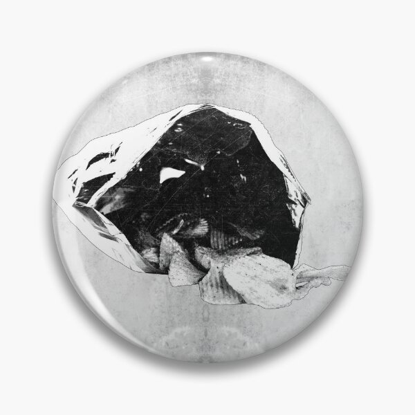 Item preview, Open Bag Ridged Potato Chips Dark Snack Food Art designed and sold by Ghoul Enterprises.