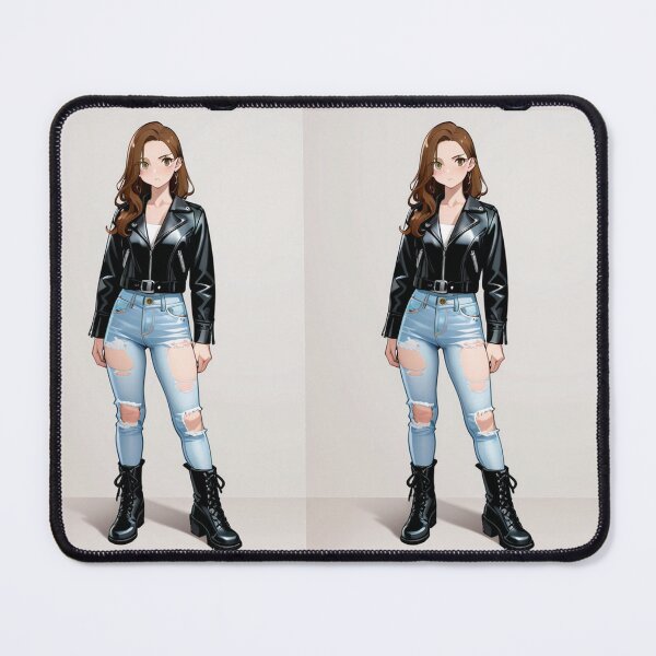 Item preview, Fashion - look redhead woman leather designed and sold by AnimeShin.