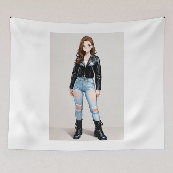 Item preview, Fashion - look redhead woman leather designed and sold by AnimeShin.