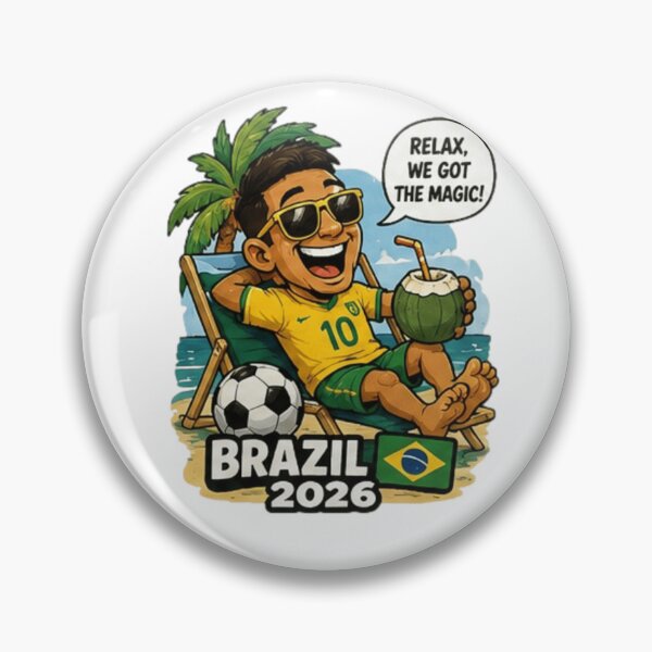 Item preview, Brazil 2026 Soccer Fan Sticker designed and sold by syndia2209.