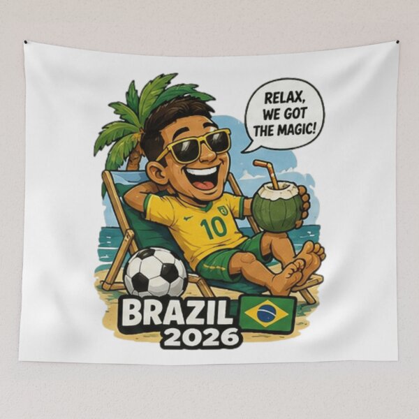 Item preview, Brazil 2026 Soccer Fan Sticker designed and sold by syndia2209.