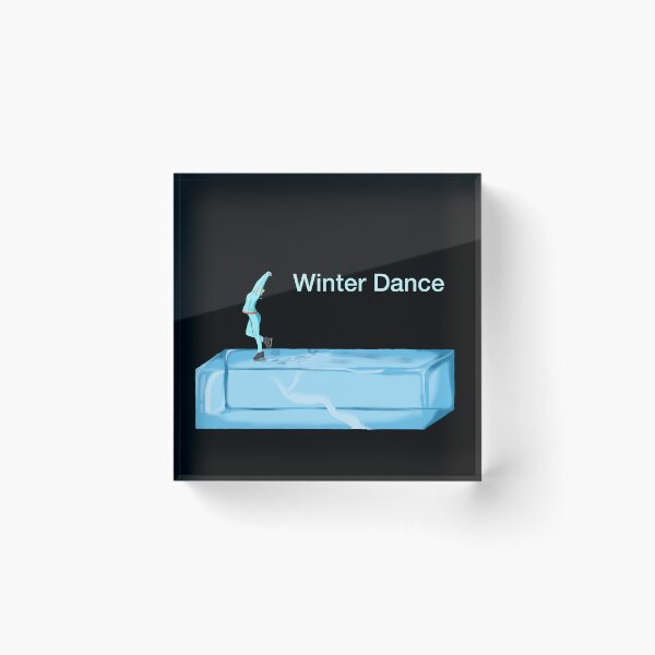 Item preview, Winter Dance on Ice Block Design designed and sold by momosartstudio.