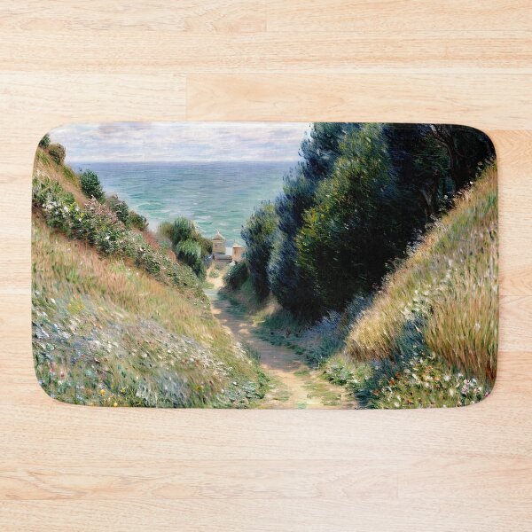 Item preview, Path at La Cavée, Pourville:  Impression of Coastal Cliffs, Winding Trails designed and sold by artdesignsnow.