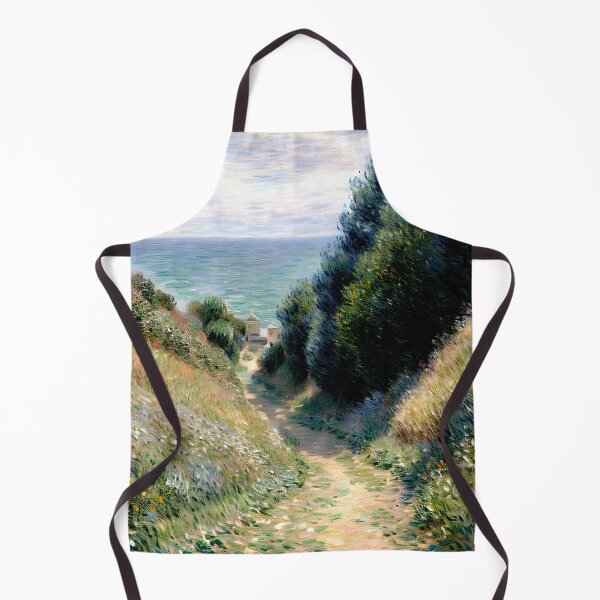 Item preview, Path at La Cavée, Pourville:  Impression of Coastal Cliffs, Winding Trails designed and sold by artdesignsnow.