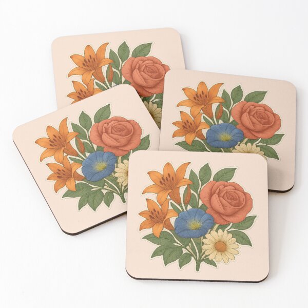 Item preview, Floral Bouquet – Elegant Flower Art Design designed and sold by Yomere.