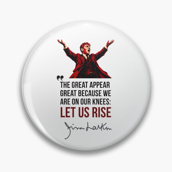 Item preview, Jim Larkin - The Great Appear Great Because We Are On Our Knees designed and sold by Red-Star-Coop.