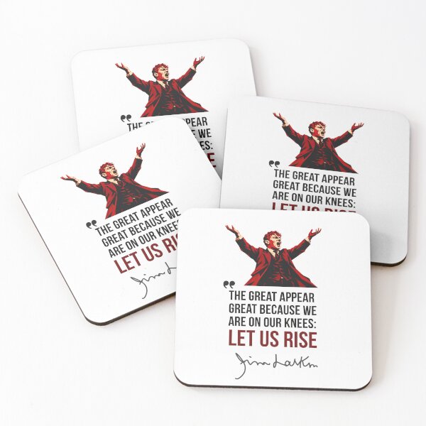 Item preview, Jim Larkin - The Great Appear Great Because We Are On Our Knees designed and sold by Red-Star-Coop.
