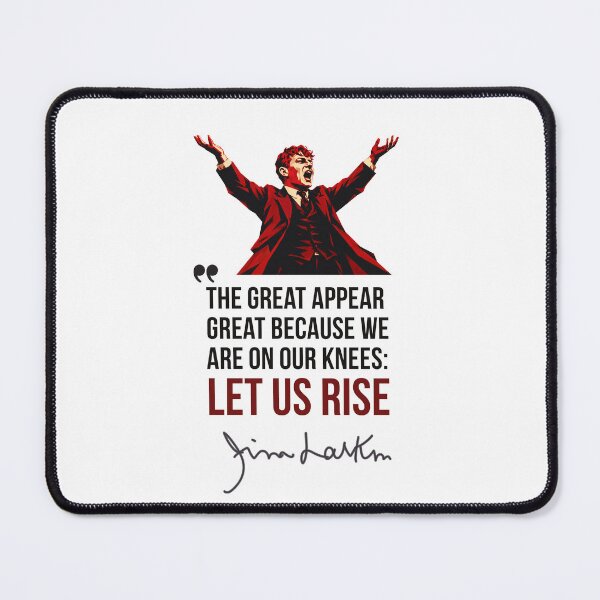 Item preview, Jim Larkin - The Great Appear Great Because We Are On Our Knees designed and sold by Red-Star-Coop.