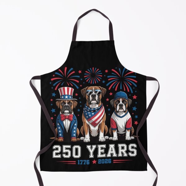 Item preview, Patriotic Boxer Dogs USA 250th Anniversary 1776 To 2026 4th July Celebration designed and sold by LakenDraphil.