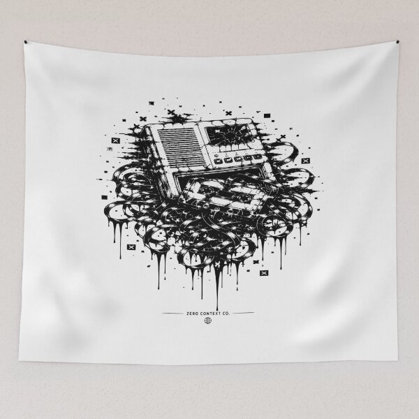 Item preview, Dead Voicemail – Glitch Cassette Tape Decay Streetwear Graphic designed and sold by ZeroContextCo.
