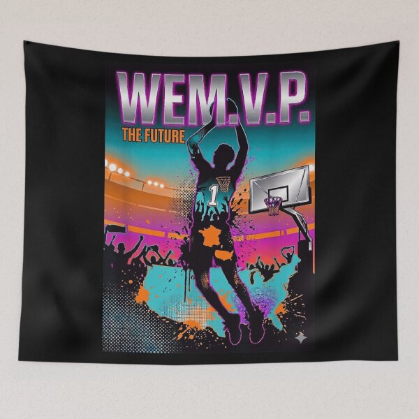 Item preview, Wemby Basketball Future MVP French Star Player Dunking Graphic Art Design designed and sold by LakenDraphil.