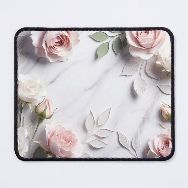 Item preview, Soft Pink Floral Marble Design designed and sold by IntelliMindDesigns.