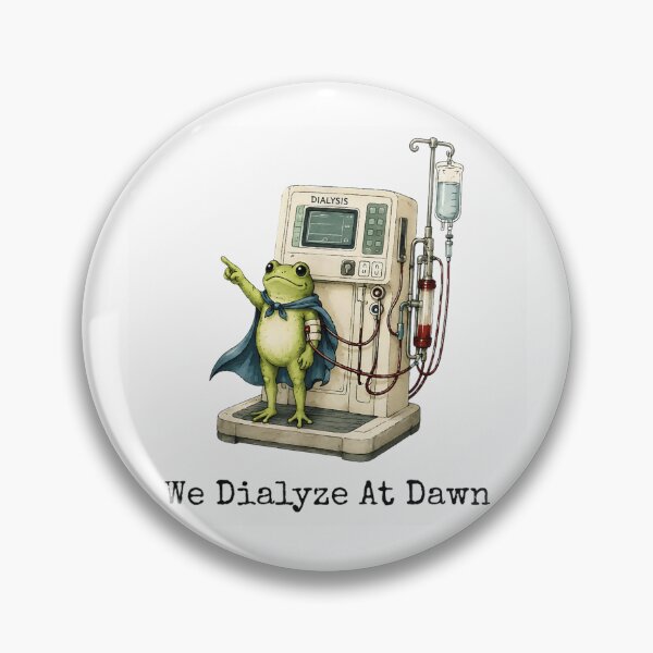 Item preview, Funny Frog Hero We Dialyze At Dawn Chronic Kidney Disease Awareness designed and sold by LakenDraphil.