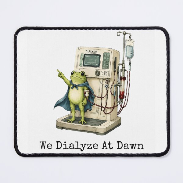 Item preview, Funny Frog Hero We Dialyze At Dawn Chronic Kidney Disease Awareness designed and sold by LakenDraphil.