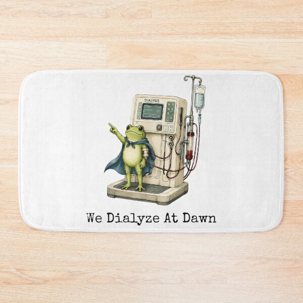 Item preview, Funny Frog Hero We Dialyze At Dawn Chronic Kidney Disease Awareness designed and sold by LakenDraphil.