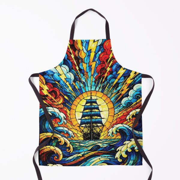 Item preview, Ship Sailing Through Storm designed and sold by RamyGallery.