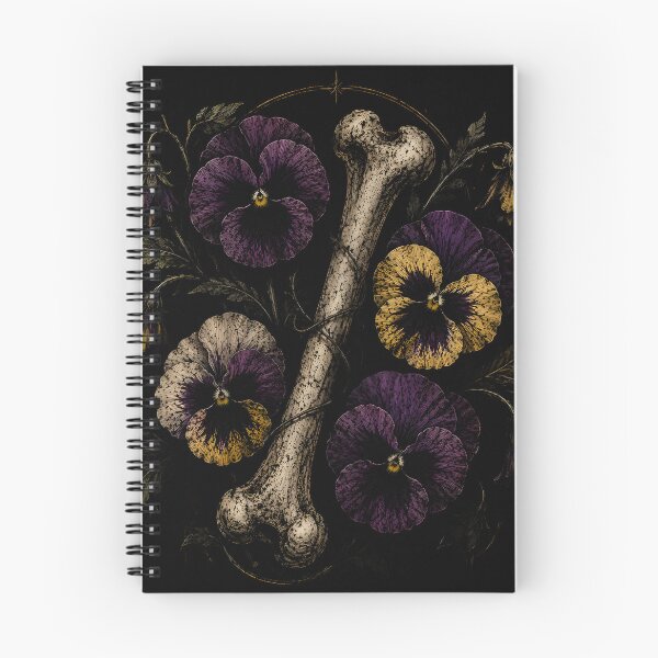 Artikelvorschau, Stiefmütterchen, Blumen und Knochen entworfen und verkauft von Kicor.