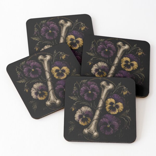 Item preview, Pansies, Flowers and Bone designed and sold by Kicor.