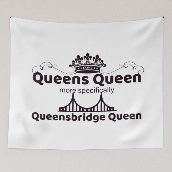Item preview, Queensbridge Queen New York Hip Hop Bridge Crown Graphic Typography Design designed and sold by LakenDraphil.