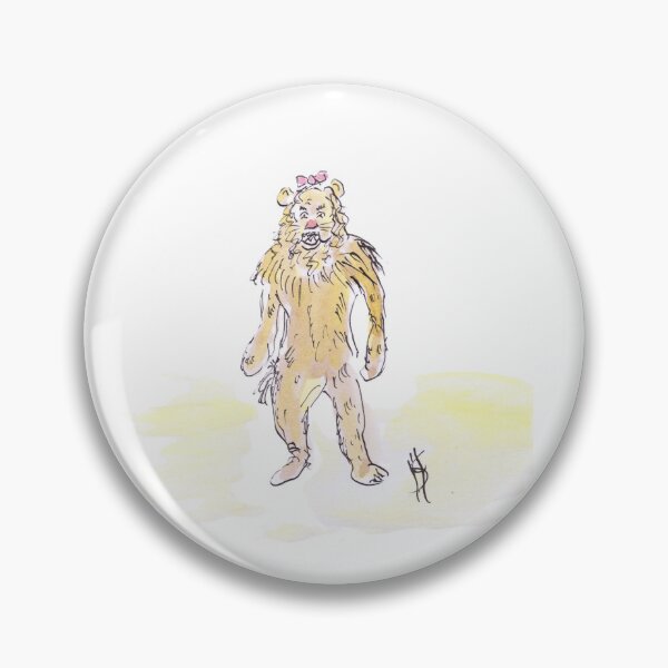 Item preview, Oz the cowardly lion designed and sold by Inky Fingers Illustrations.