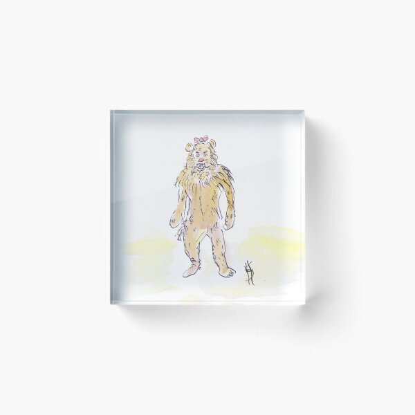 Item preview, Oz the cowardly lion designed and sold by Inky Fingers Illustrations.
