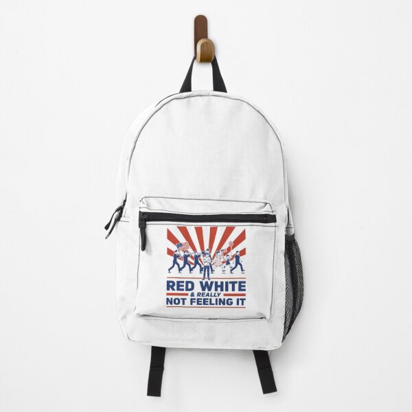 Item preview, Red White & Really Not Feeling It | Funny Patriotic Parade Meme | Retro 4th of July Humor designed and sold by ZyziowskyArt.