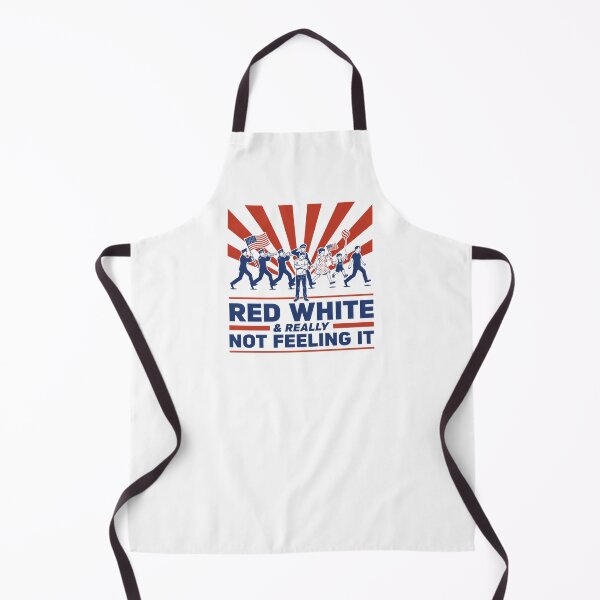 Item preview, Red White & Really Not Feeling It | Funny Patriotic Parade Meme | Retro 4th of July Humor designed and sold by ZyziowskyArt.