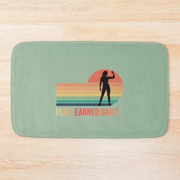 Item preview, Flex. Earned Daily. Retro Sunset designed and sold by RadiantRebelCo.