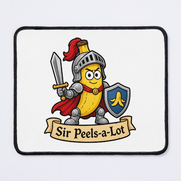 Item preview, Funny Banana Knight Sir Peels-a-Lot Medieval Fantasy Pun designed and sold by MonkiFlipp.