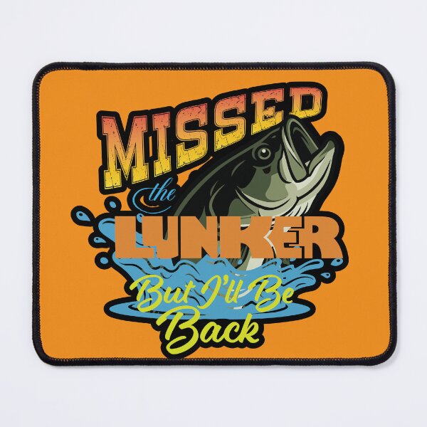 Item preview, "Missed the lunker, but I'll be back" largemouth bass fissing illustration. designed and sold by Art-Horizon.