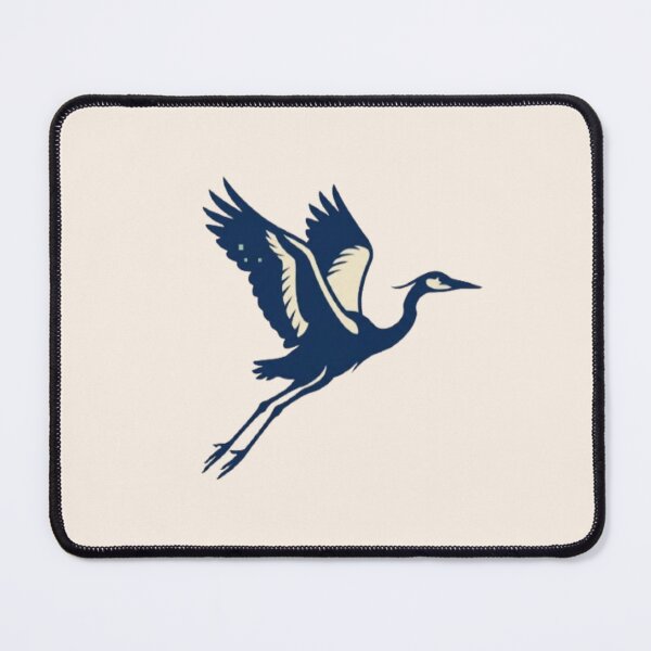 Item preview, Minimalist Flying Crane Bird Illustration Art designed and sold by Inkfino.