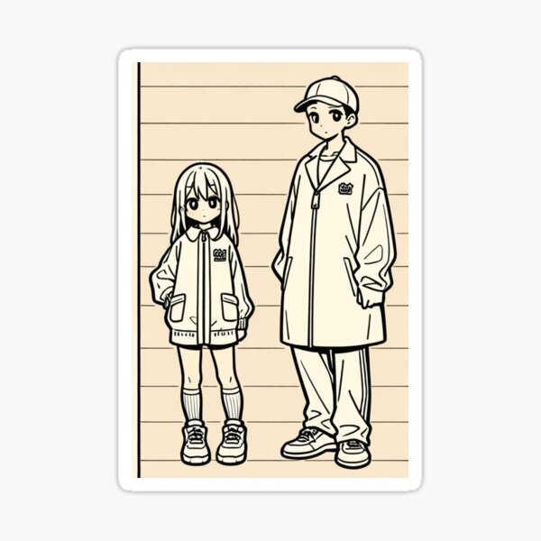Item preview, Fashion - Man in Beige Coach Jacket Joggers High Tops Streetwear Anime designed and sold by AnimeShin.