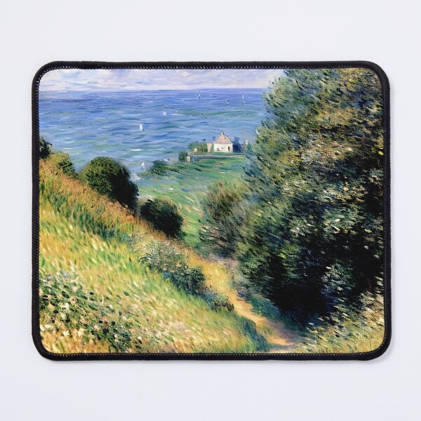 Item preview, Path at Pourville: Impression of Normandy’s Coastal Cliffs, Winding Trails (2) designed and sold by artdesignsnow.